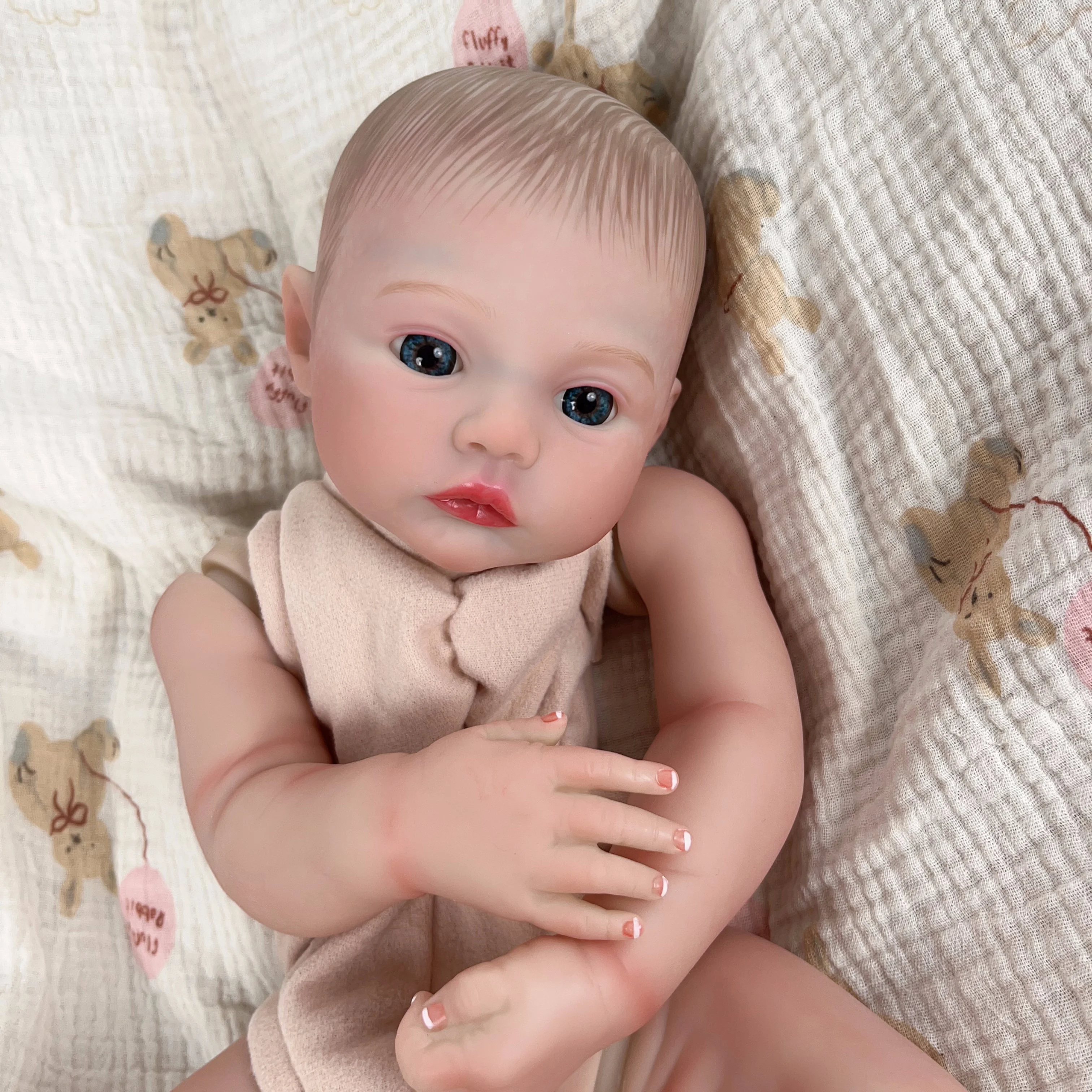 Meadow Blank Reborn Kit Vinyl Unpainted Unfinished Blank Reborn Doll Parts DIY Blank Kit 3D Painted Reborn Doll Kit