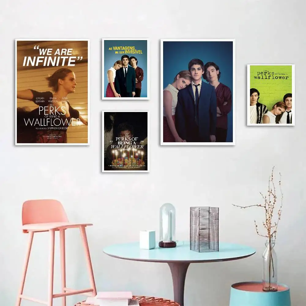 Movie The Perks Of Being A Wallflower Posters Living Room Bar Cafe Quality Canvas Vintage Style Comics Painting Art Home Wall