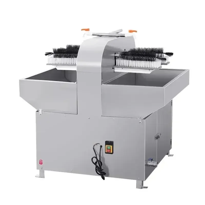 Commercial 4 Head Semi Automatic Brush Bottle Washer For Red Wine Glass And Plastic Bottles