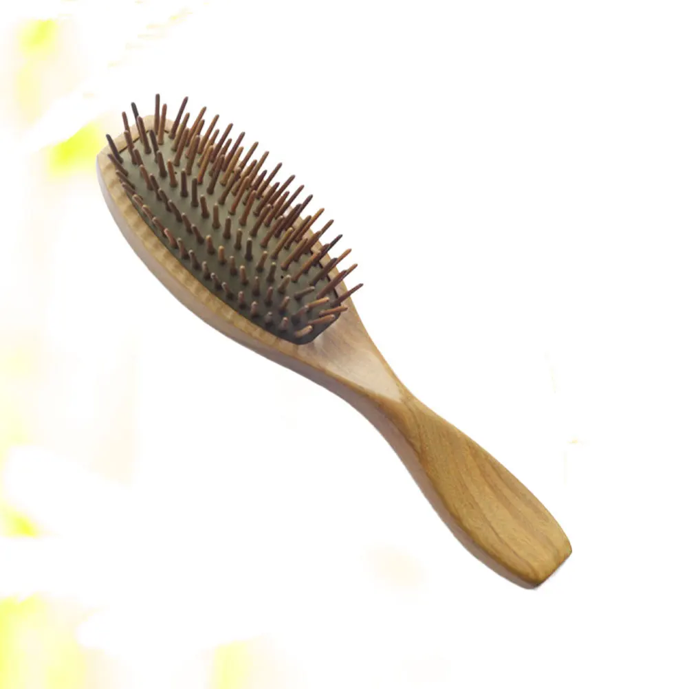 

Расческа с подушкой и деревянной ручкой, подушка безопасности, массажная щетка для кожи головы, расческа для распутывания волос, расслабляющий массажный инструмент для всех типов волос