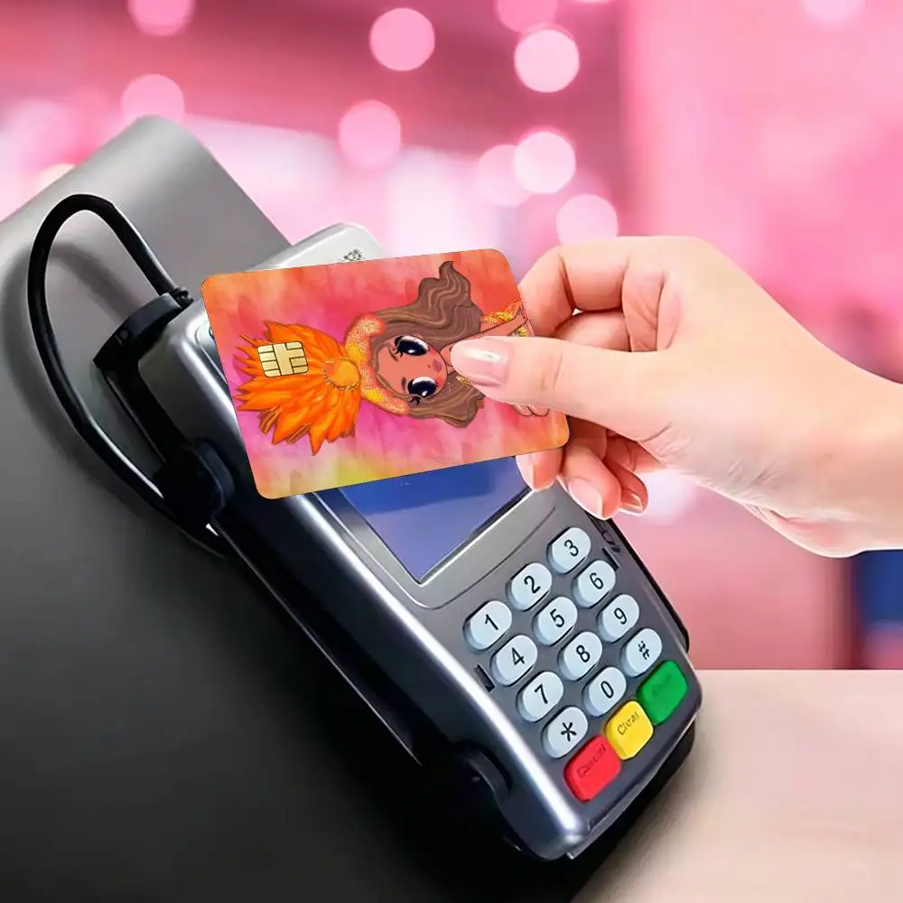 Reggaeton Karol-G Tropicoqueta Credit Card HD Stickers Game Card Decal Small Chip Waterproof Sticker Gift