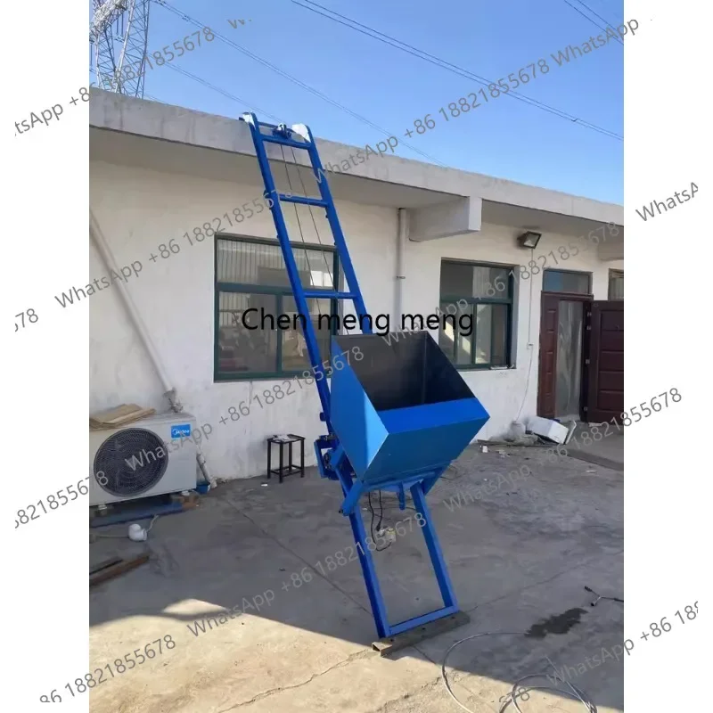 New arrive Electric Concrete Conveyor 8m 20m Mortar Transport Machine Construction Site Slope Loading Bucket Elevator 220V 380V