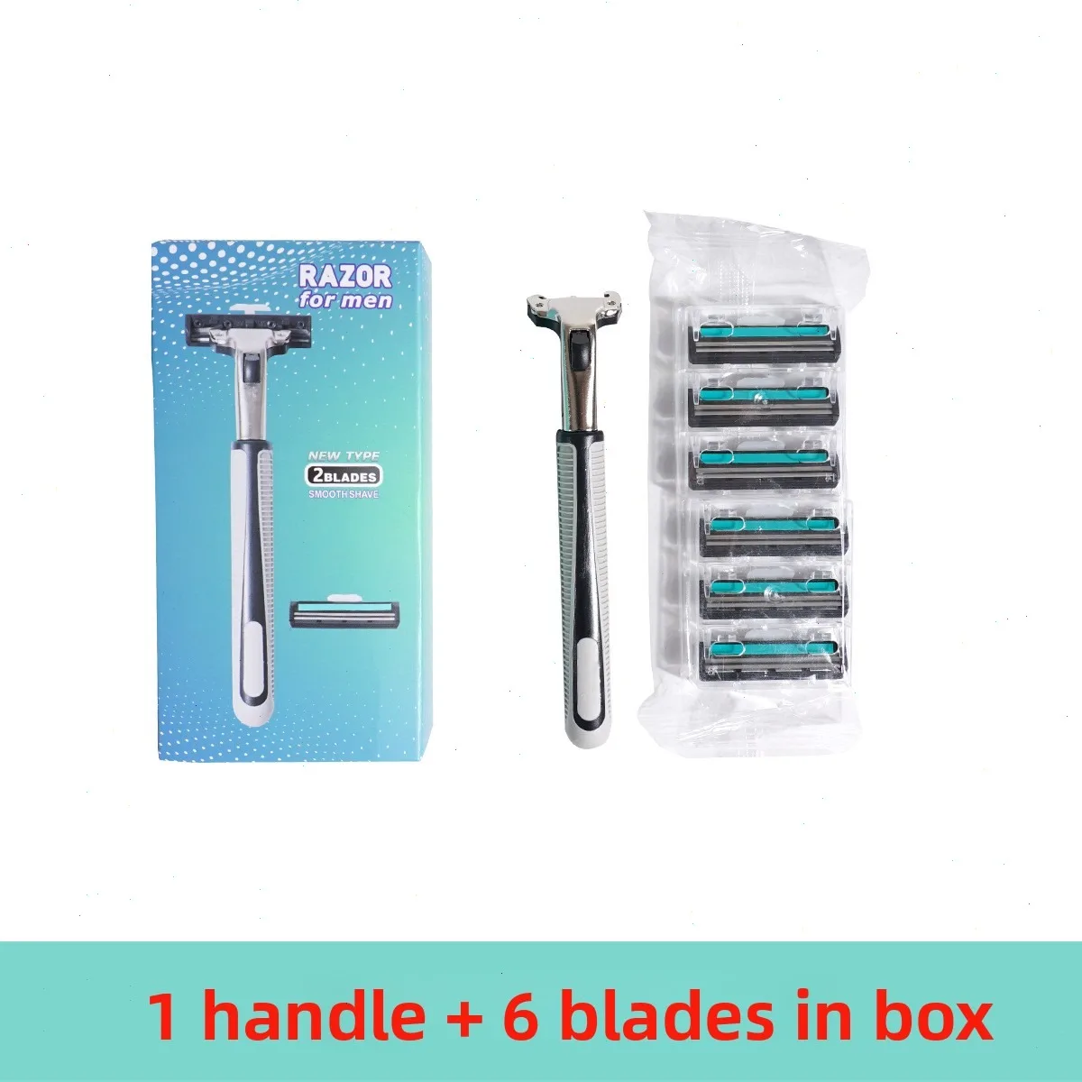 

Старинная двухслойная ручная бритва в коробке для мужских триммеров для бороды