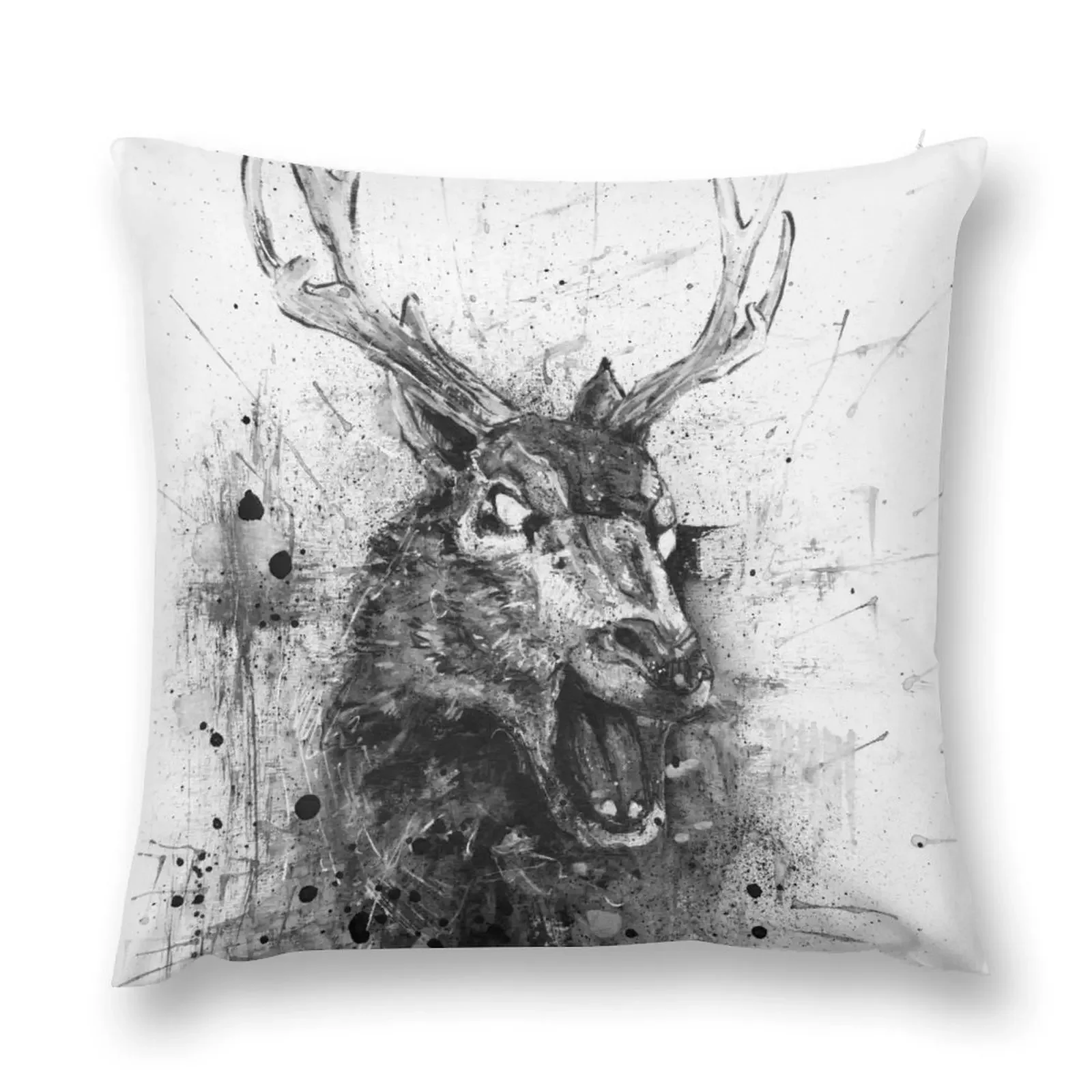 

Laughing Deer Head Evil Dead Throw Pillow Cushions For Decorative Sofa Pillow Covers Decorative christmas pillow case