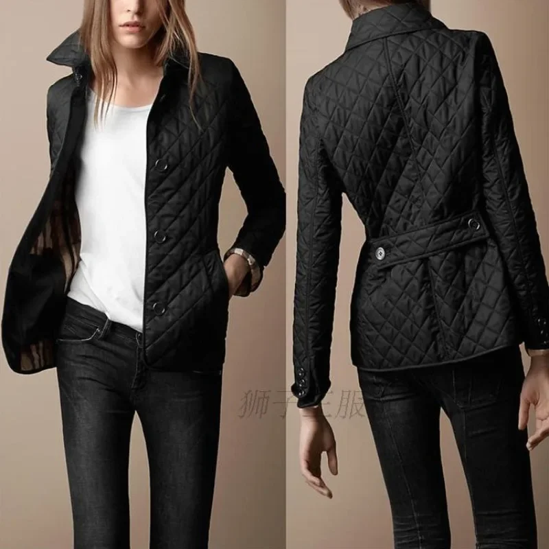 Slim Fit Warm Spinning Coat 2025 Autumn/Winter New Fashion Style Polo Collar Single breasted Small Cotton Pad Coat
