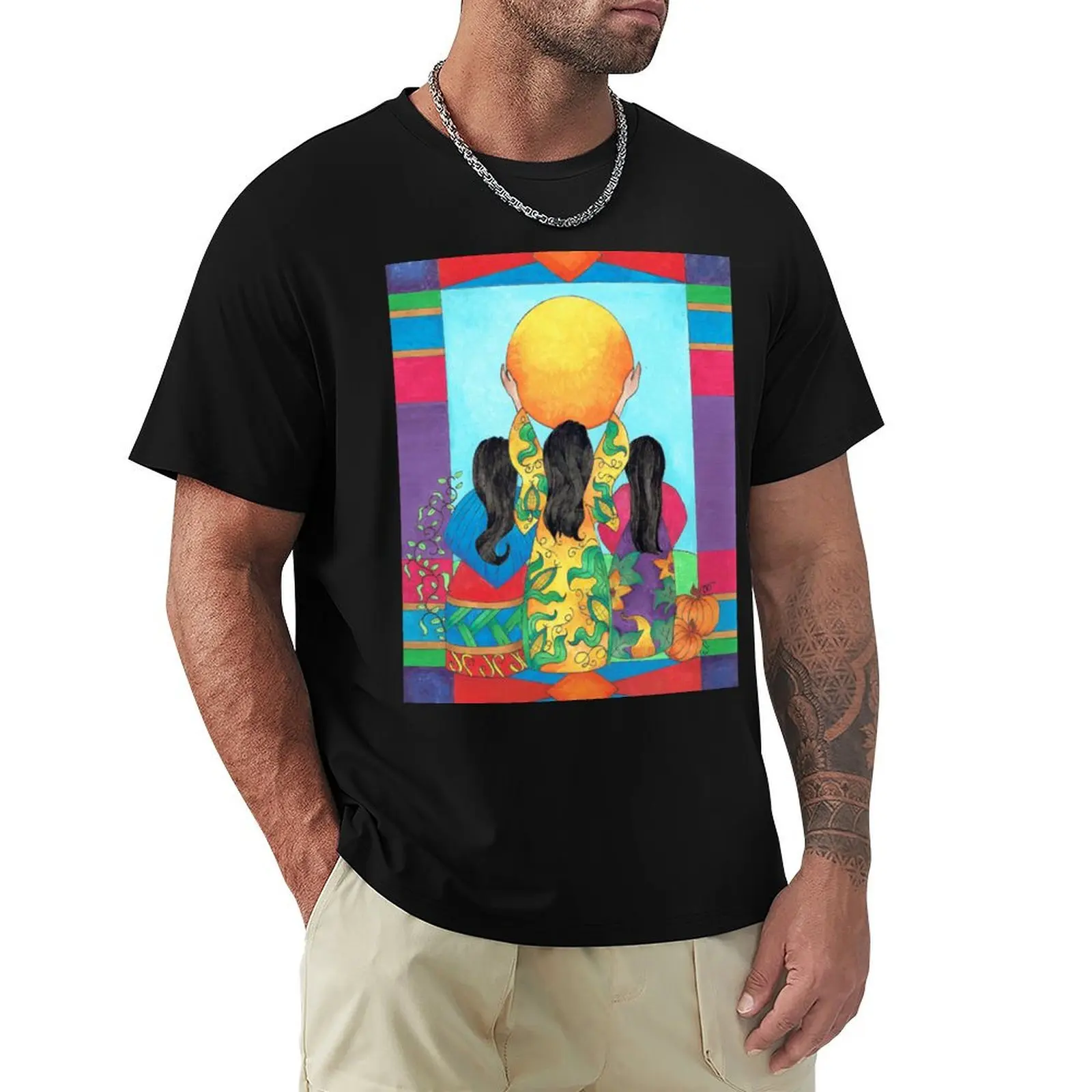 Our Sisters - Corn, Beans & Squash T-Shirt Plus Size Basic Short Sleeve Top