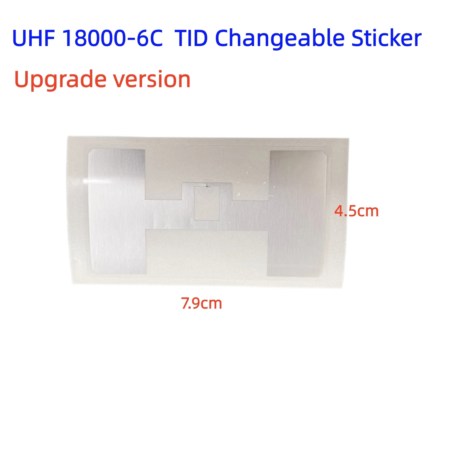 

UHF EPC G2/ ISO18000-6C Tag TID Changeable Writable Smart Sticker Modifiable Alterable Lable 7.9*4.5cm