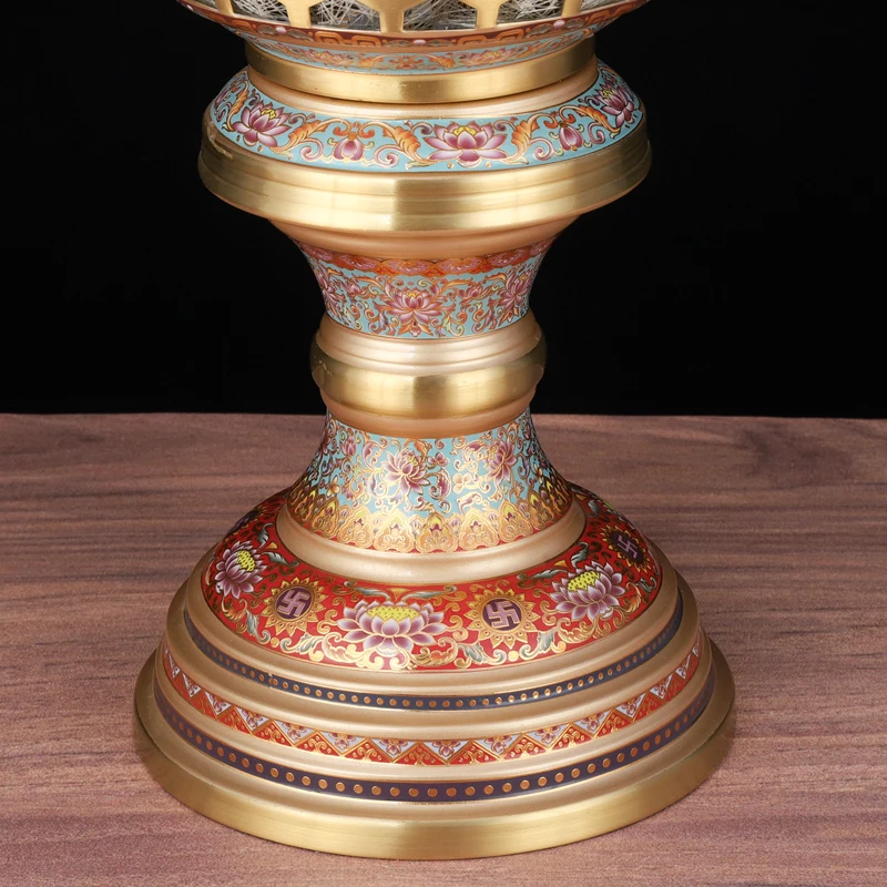 

Brass for Buddha lamp household God of Wealth lamp Buddhist hall everbright lamp