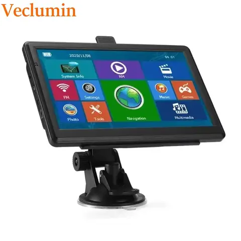 Veclumin Auto-GPS-NavigationX20-2 7" 8G + 256M Multifunktionaler Touchscreen IGO-Karte wird mit Sprache und Sprach-GPS-Navigation geliefert