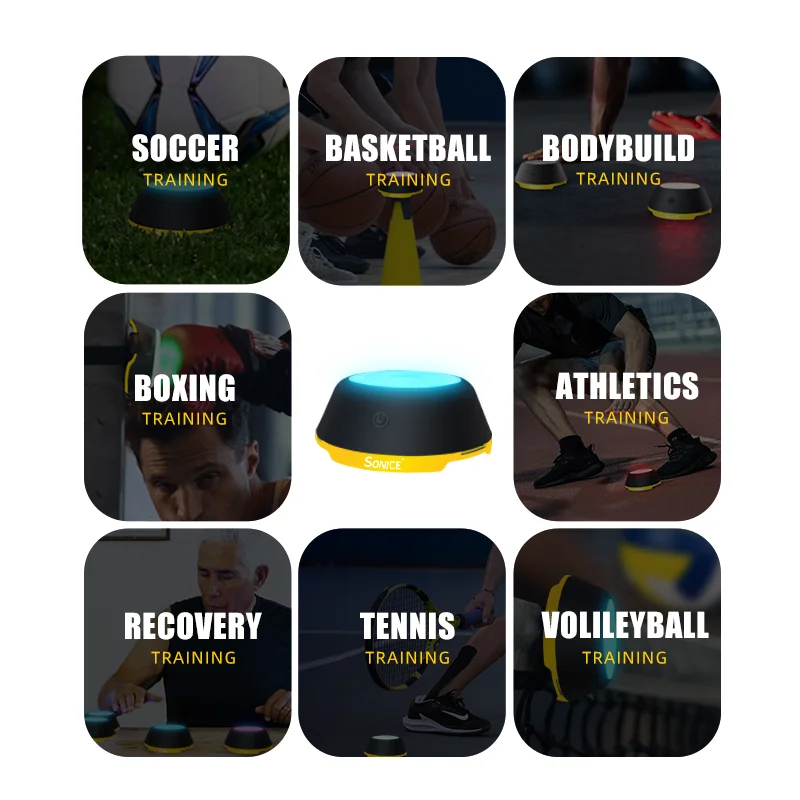 Basketball Football Boxing Sports Flash Reflection Fitting Equipment Speed Agility Light Reaction Training Light 6 Lights