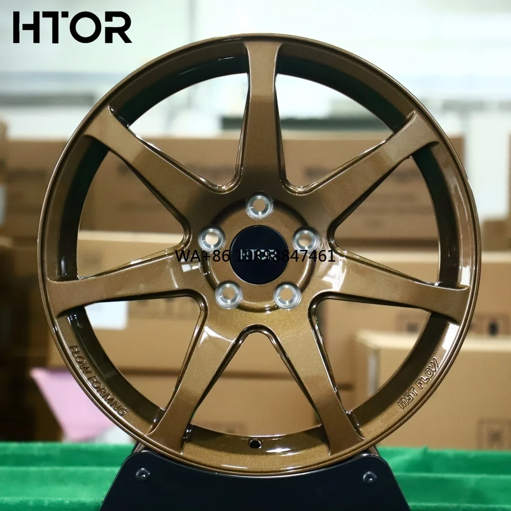 

HTOR Manufacture 18 19 20 21 22 Inch Multi Spokes Monoblock Wheels Bronze Finish Racing Forged Wheels for Sports Car
