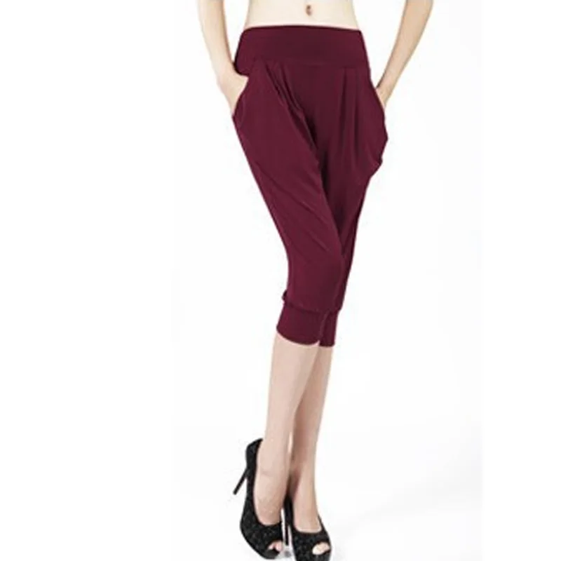 Fashion Women Pants Spring Summer Female Capris Double Pocket High Waisted Leggings