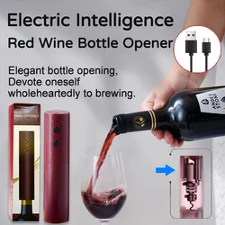 Electric Bottle Opener Rechargeable Automatic Red Wine Cork Opener One-Button Wine Tools Kitchen Products Household Necessities