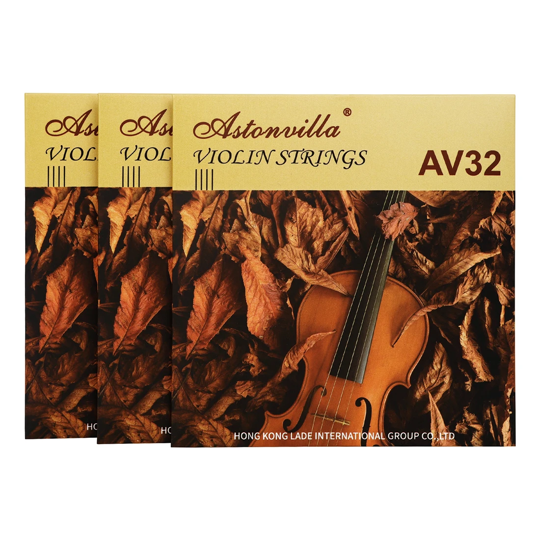 Astonvilla-cuerdas de aluminio y magnesio para violín AV32, alambre de acero inoxidable, duradero, accesorios y piezas