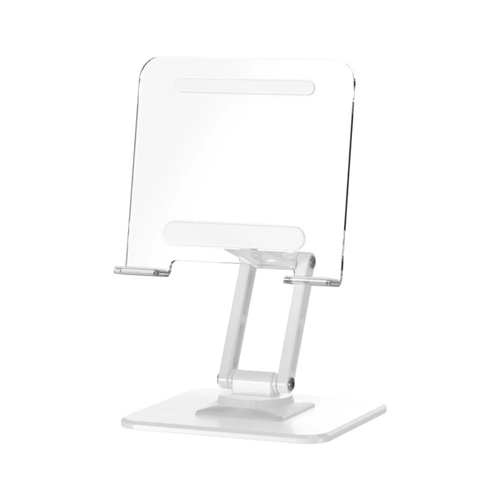 

Aryclic Panel Foldable Tablet Stand Transparent Adjustable Tablet Foldable Holder Metal Frame Anti Slip Tablet Phone Bracket