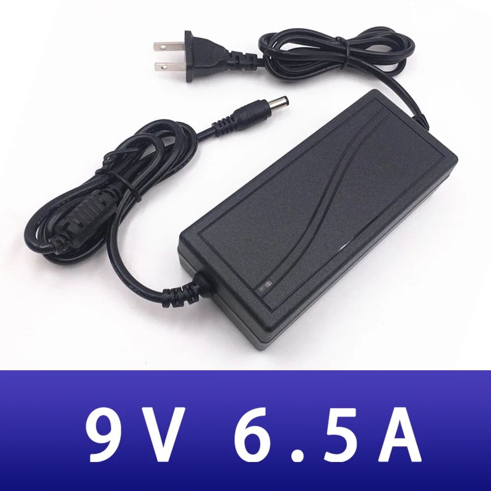 

DC 9V 6.5A power adapter universal plug Charger adjustable adaptor for LED light strips wifi