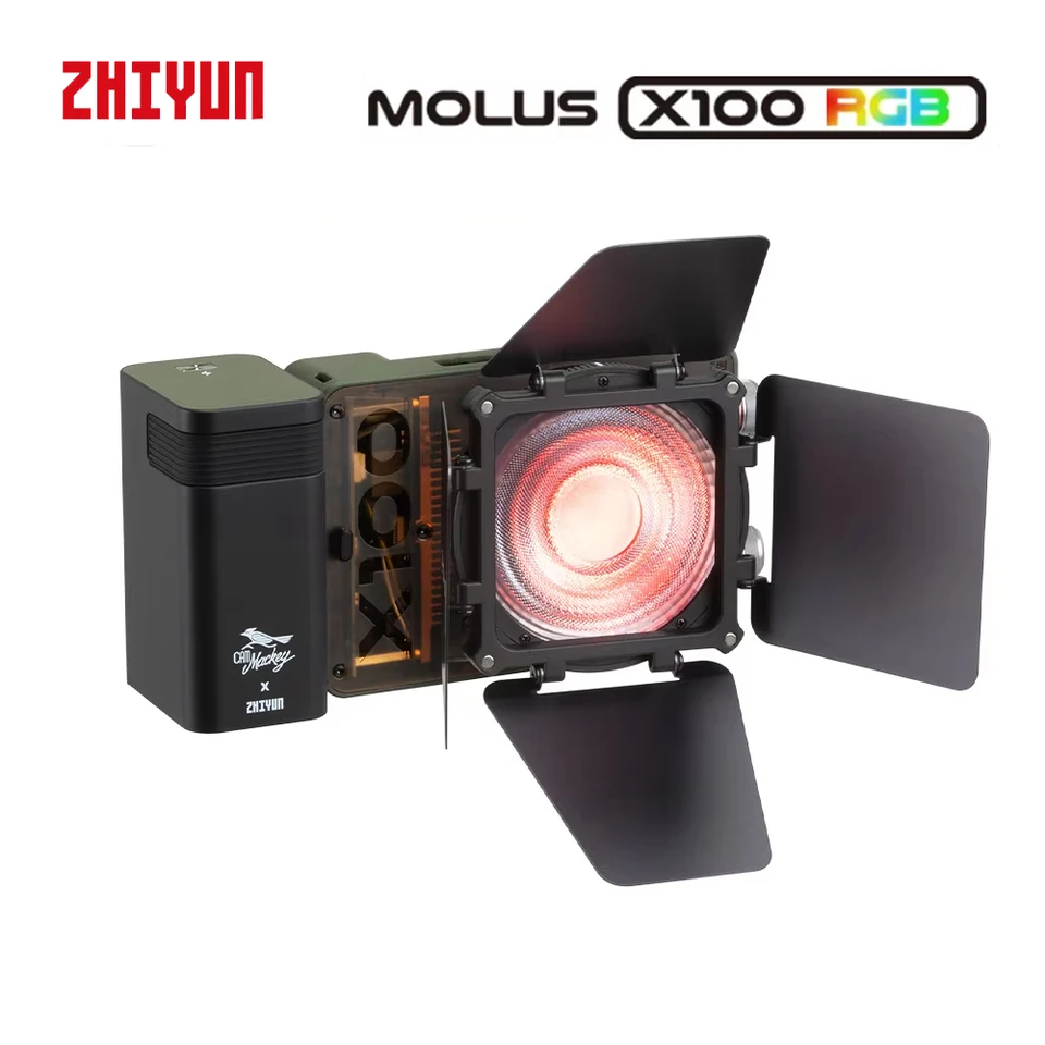 ZHIYUN MOLUS X100 RGB Professional Pocket Photography Video Light