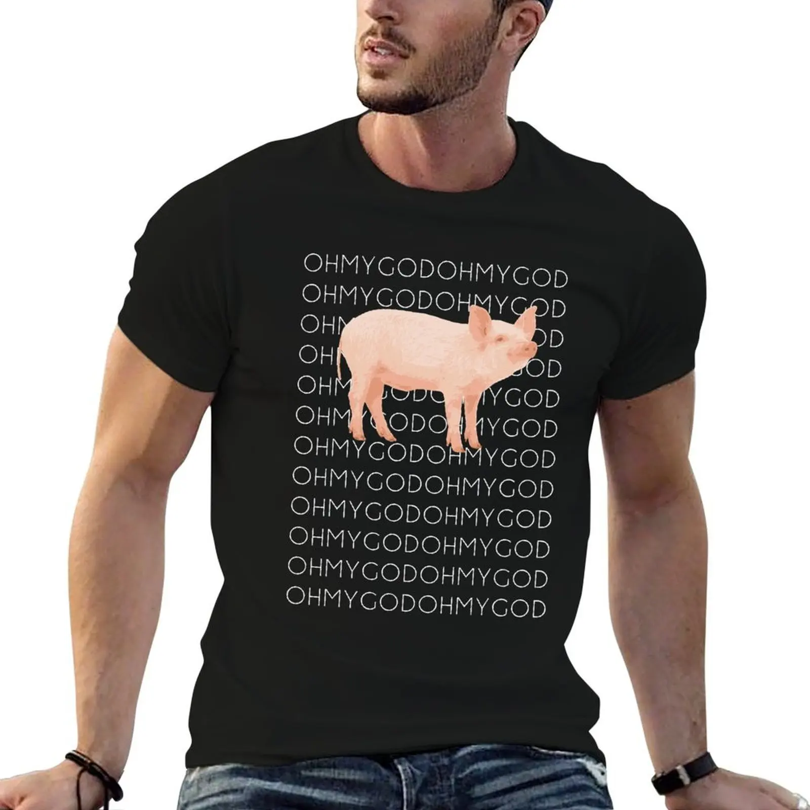 Shane Dawson Oh My God Pig T-Shirt cotton t shirt man man t shirt summer T-Shirt