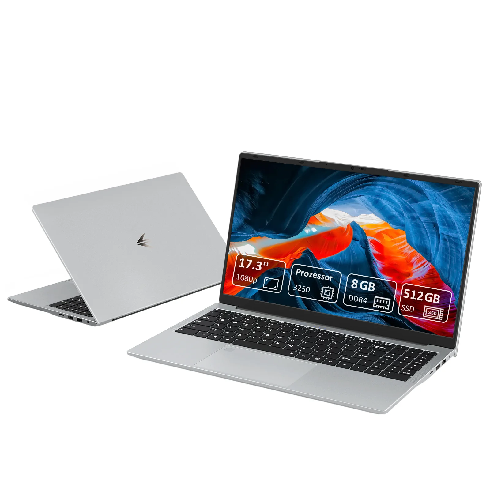 17.3" Fhd Ips Laptop with Amd Ryzen 3 3250C, 8Gb Ddr4, 512Gb Nvme Ssd, Windows 11 Pro, Wifi 6, and Bluetooth 5.3 - for Office & Study
