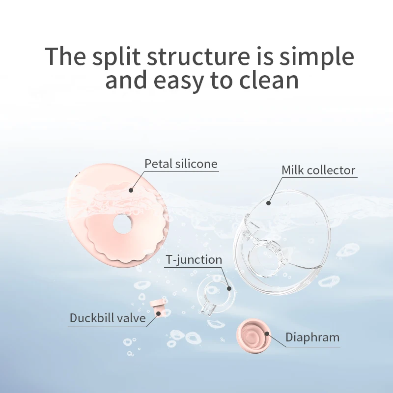 เครื่องปั๊มนมไฟฟ้าแฮนด์ฟรี BPA ฟรีพร้อมเครื่องทําความร้อนและ UV ฆ่าเชื้อฝาปิดอุปกรณ์เสริมไร้สายอัพเกรดเครื่องปั๊มนมแบบสวมใส่ได้