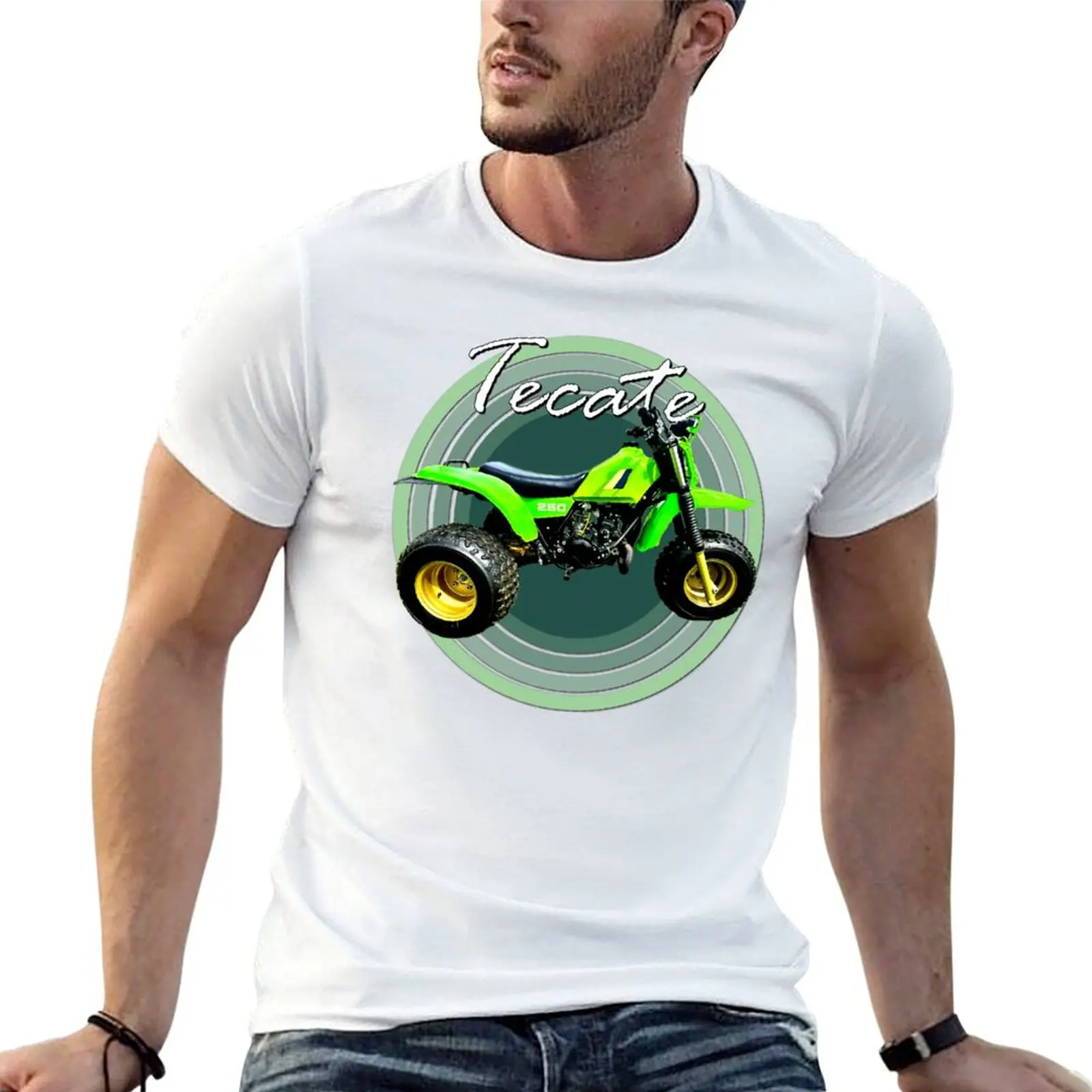 Camiseta Tecate Vintage Three Wheeler 3 Wheeler ATC ATV, camiseta para hombre, camiseta 100% de algodón, camiseta esencial