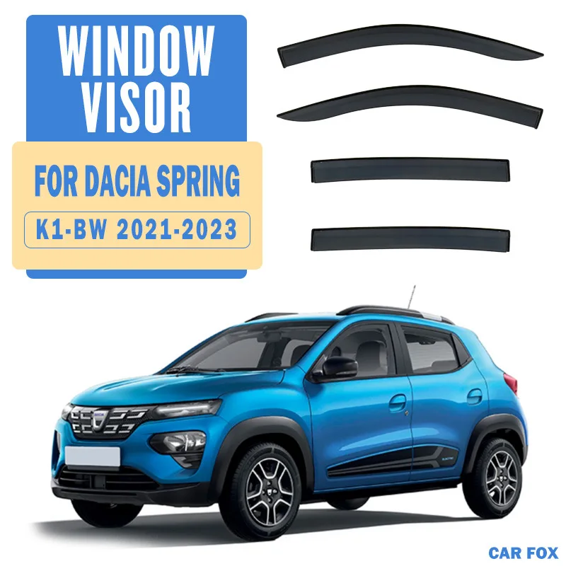 

For RENAULT Dacia Spring Electric 2021+ Car Window Visor Awning Shelters Windshield Side Window Rain Sun Shade Auto Accessories