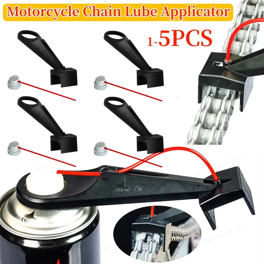 1-5PCS Bicycle Chain Lube Applicator Mess-Free Chain Wax Cleaner Attachment Motorcycle Chain Lube Oiler Tool