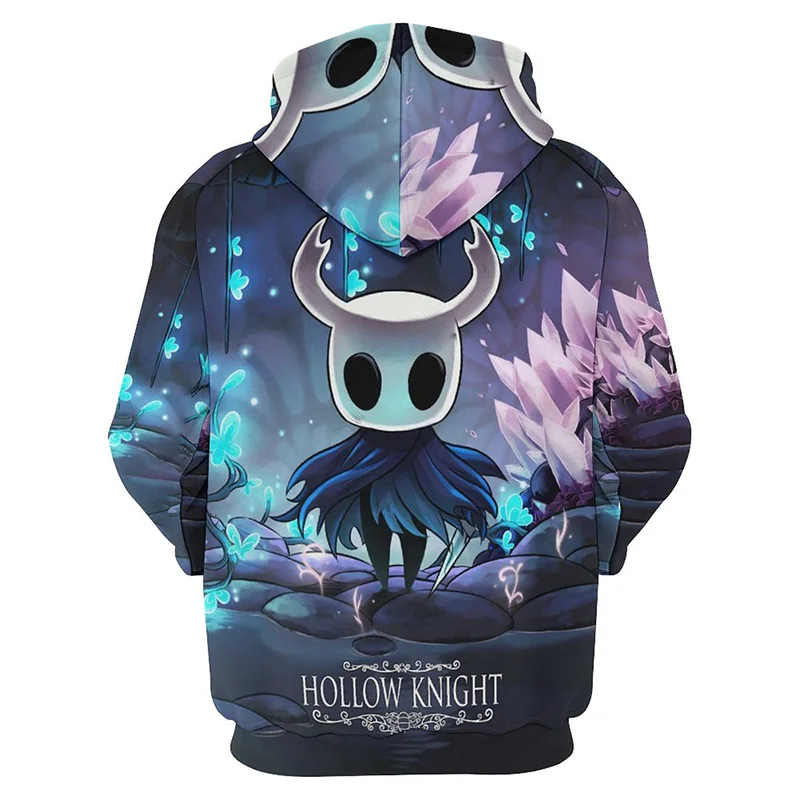 

Мужская толстовка с рисунком аниме, одежда Hollow Knight, спортивная рубашка на открытом воздухе с 3D принтом, модный топ большого размера