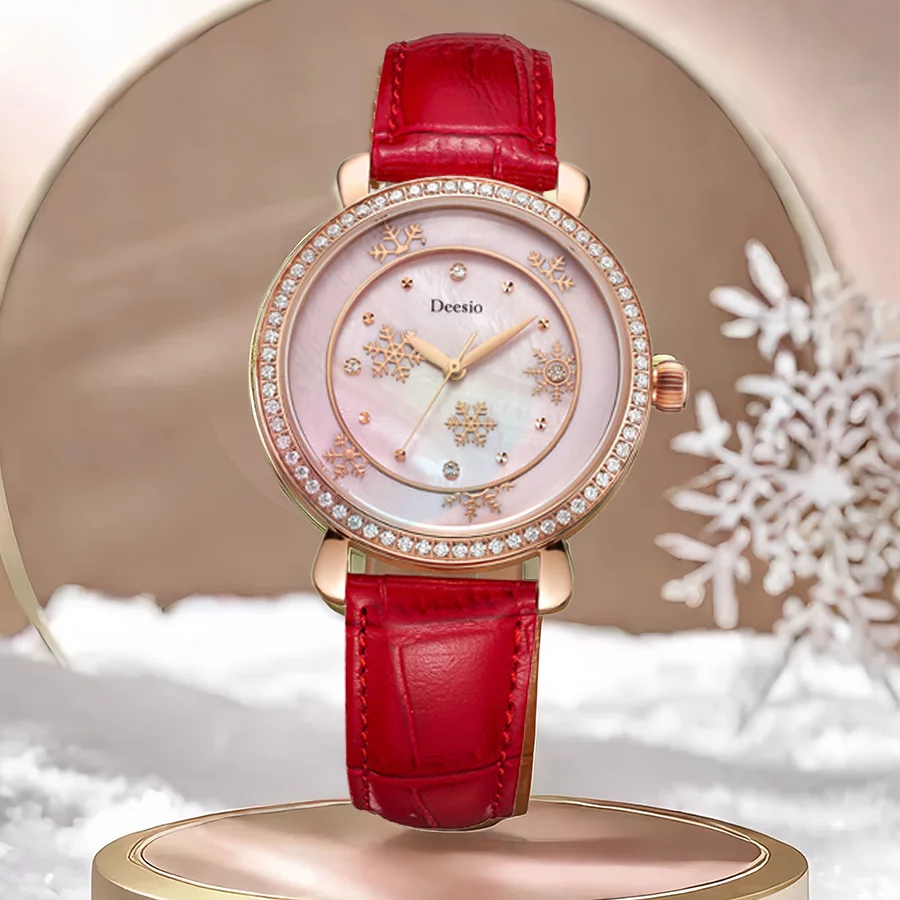 Deesio Brand Luxury Women's Quartz Watches Japan Movement Wristwatches Waterproof Sapphire Glass Surface Mirror Reloj Para Mujer
