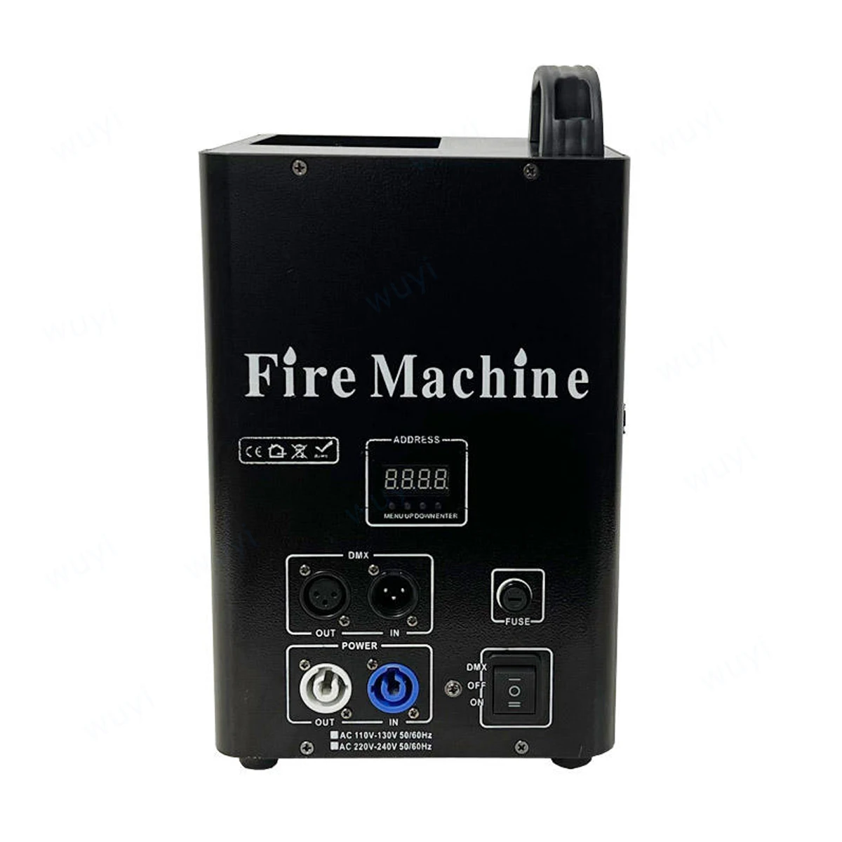 Fuochi d\'artificio singolo due tre teste lanciafiamme True Fire Thrower Spray Spark Machine Jet Flame Lighter DMX512 Control for Stage