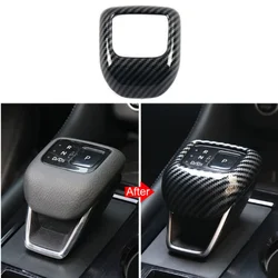 Car Accessories For Nissan Rogue X-Trail T33/ Pathfinder 2021 2022 2023 ABS Carbon Fiber Grain Gear Shift Knob Head Cover Trim