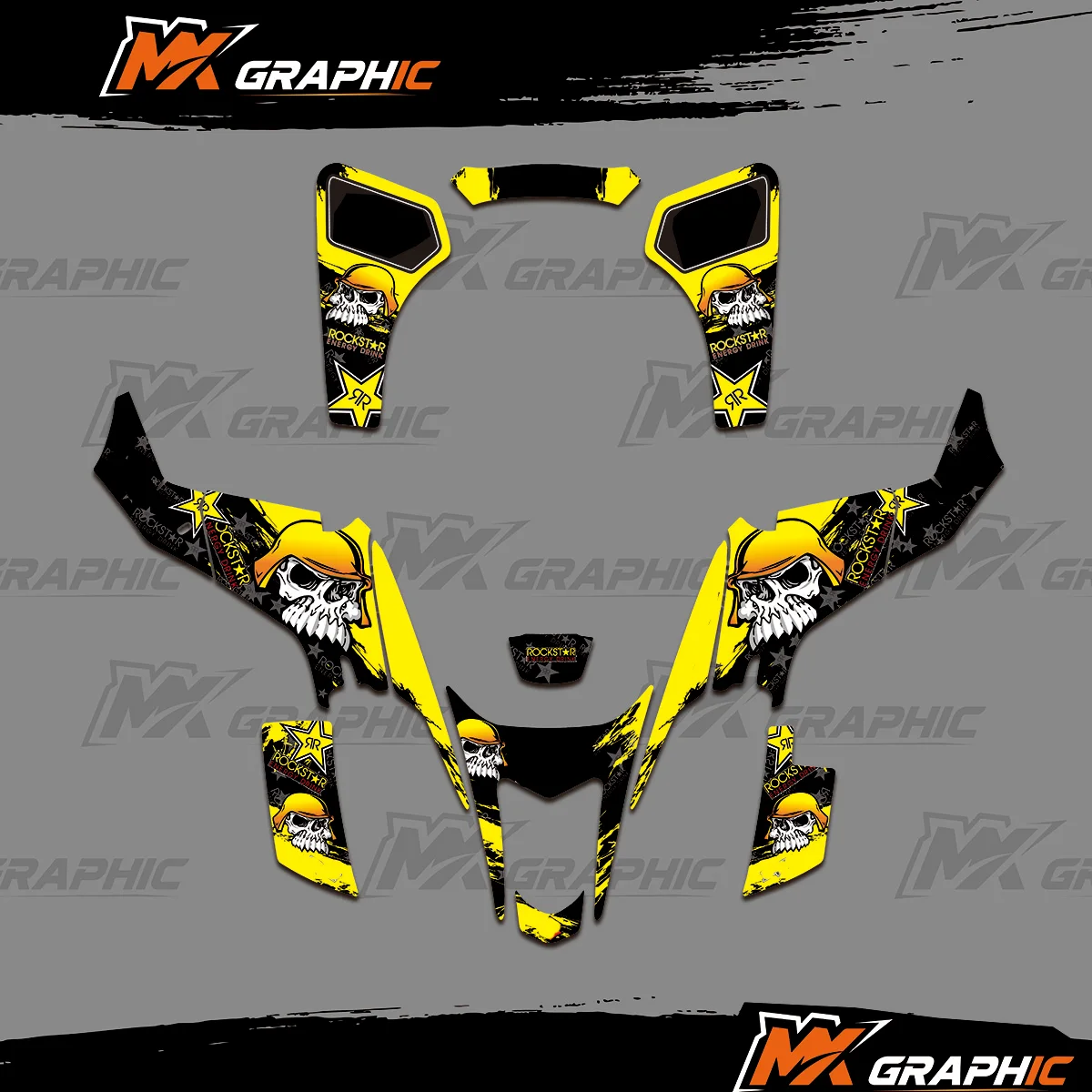 Graphics Decals Sticker Kit For Suzuki LTZ400 Kawasaki KFX400 LTZ KFX 400 2003 2004 2005 2006 2007 2008