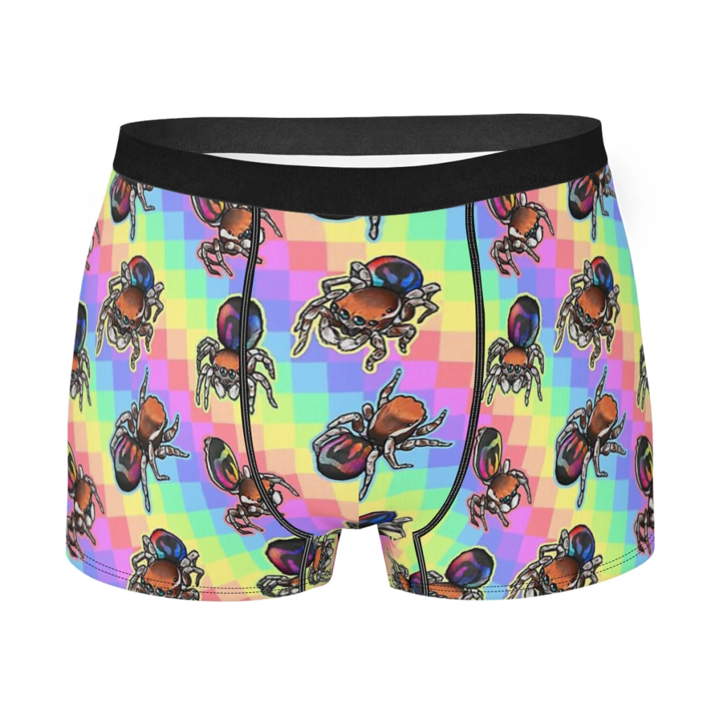 Rainbow Spider More Than One Foot Underpants Homme Panties Men's Underwear Ventilate Shorts Boxer Briefs