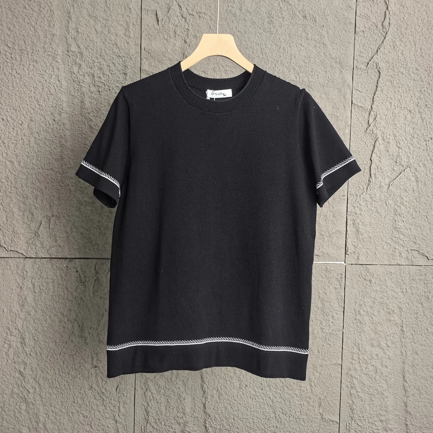 2026 Summer New Japanese Retro Short Sleeve O-neck Knitted Solid Color T-shirt Men's Simple 67% Cotton Washed Casual Loose Tops