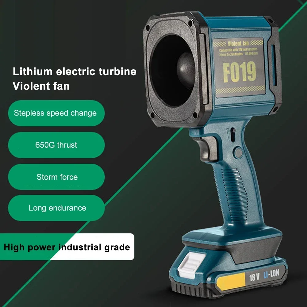 Kipas Turbo Listrik Turbine Jet Blower dengan Kecepatan Angin yang Dapat Disesuaikan, Daya Kuat, Peniup Debu untuk Pembersihan