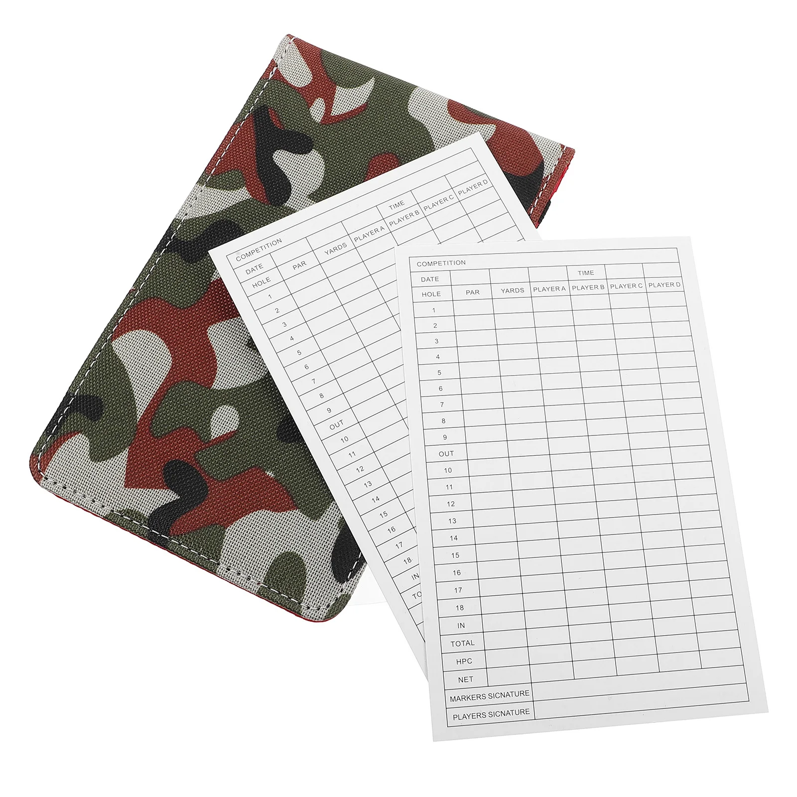 

1 комплект: Легкий портативный блокнот для подсчета очков в гольфе из ткани Оксфорд, для записи результатов игры на открытом воздухе, идея для подарка