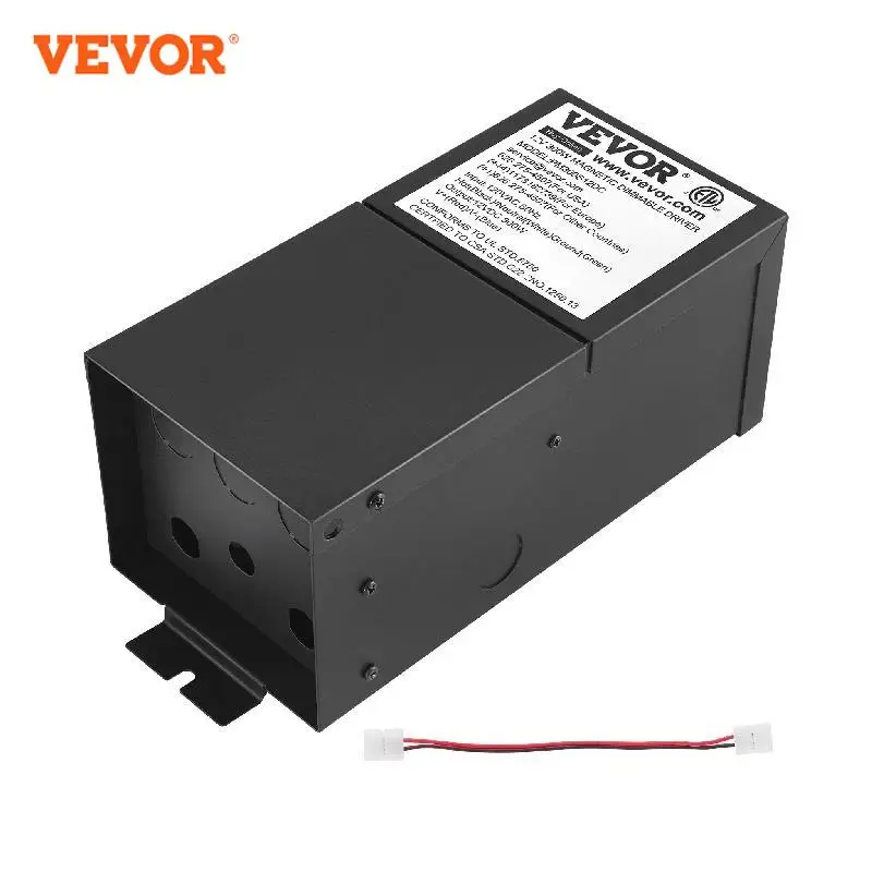 Trasformatore di illuminazione magnetico dimmerabile VEVOR LED Driver 120V ca a 12V cc/24V cc per illuminazione commerciale di paesaggio, casa, LED
