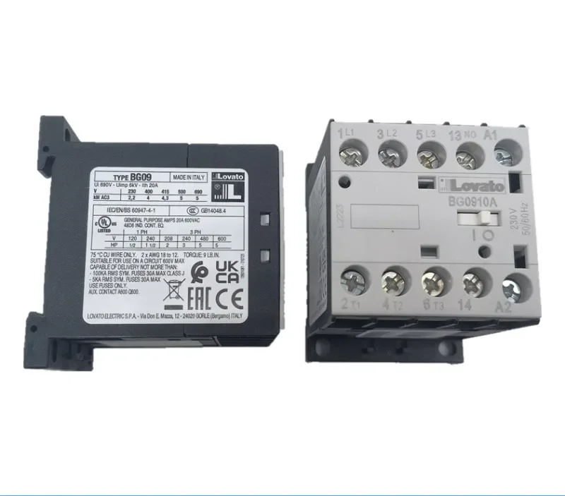 BG0910A 230V LOVATO قواطع BG06/BG12/BF09/BF12/BF18 رياد #2