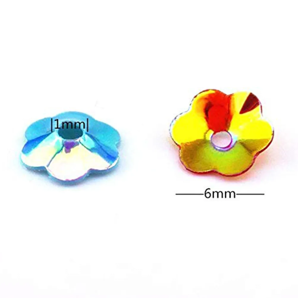 

100G 6Mm Plum Flower Loose Sequins For Sewing Wedding Diy Garment Accessory Assorted Colors Scrapbooking Patchwork Bright