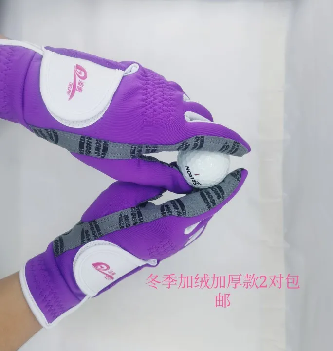 Golf women's thickened and long gloves are cold-proof, sun-proof, warm, comfortable and breathable