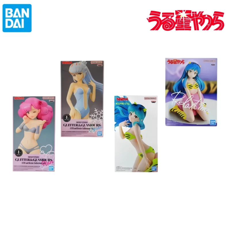 Оригинальная коллекционная фигурка-статуэтка Bandai Urusei Yatsura: Ран Оюки и Лум, персонажи аниме, в наличии, в оригинальной коробке