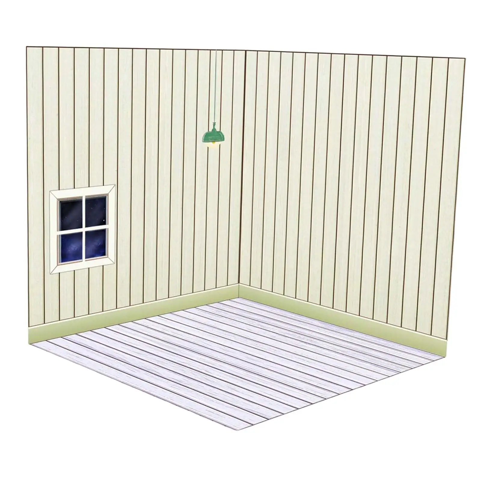 1:12 Dollhouse Display Board Durable Accessory Foldable DIY Multipurpose