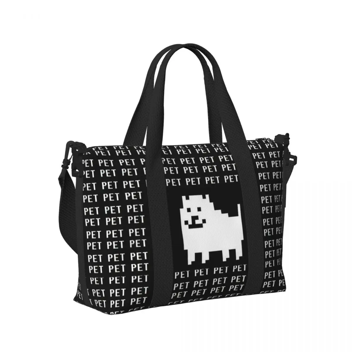 

Undertale Annoying Dog, пляжная дорожная сумка для видеоигр, большая вместительная сумка-тоут для спортзала, спортивная женская дорожная сумка для покупок
