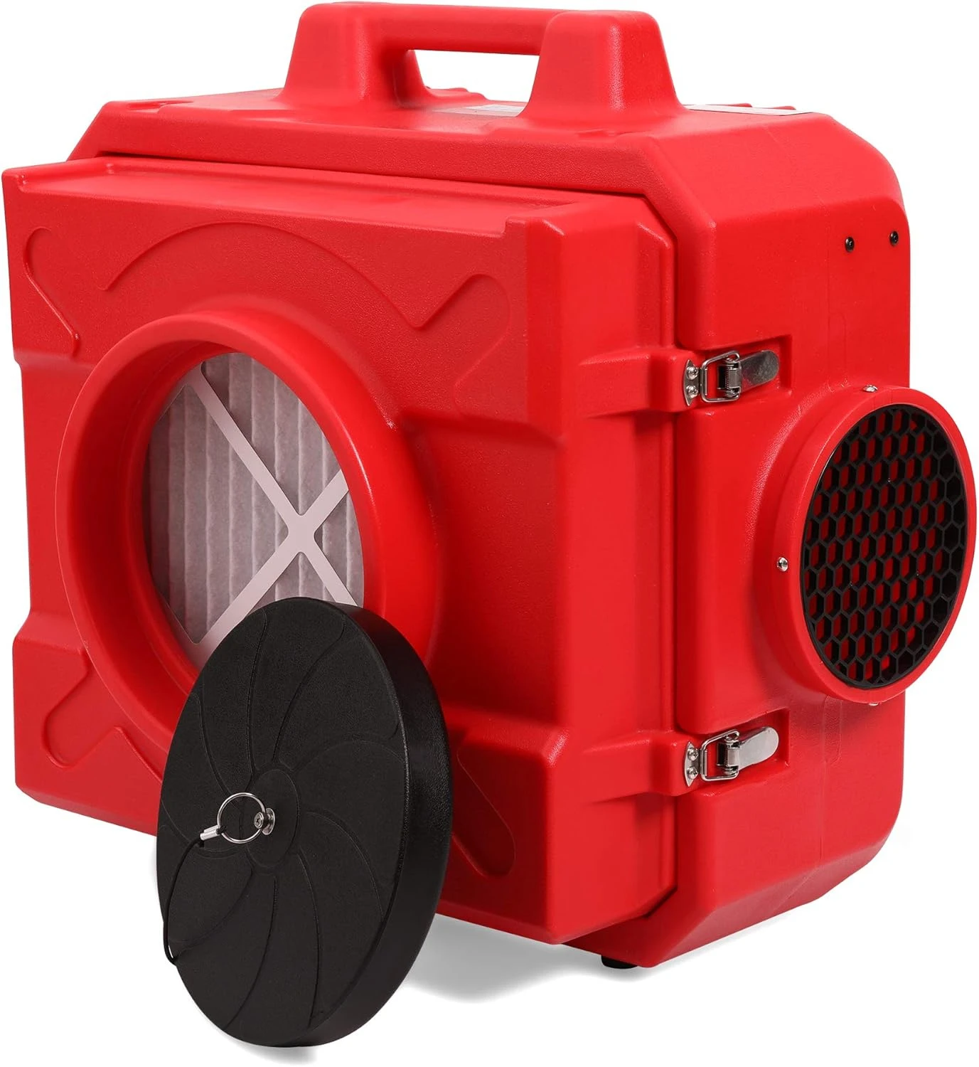 HEPA500 Commercial 500cfm Air Purifier Hepa Air Scrubber Negative Air Machine Roto-Molded (Red)