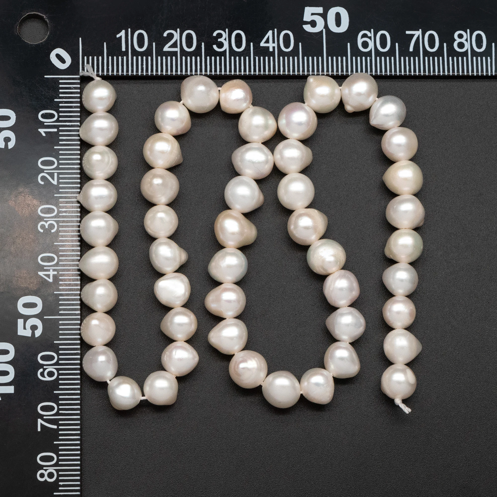 White Freshwater Teardrop Pearls 6x8mm, Natural Drop Pearl Wholesale (#PL-78)/ 14