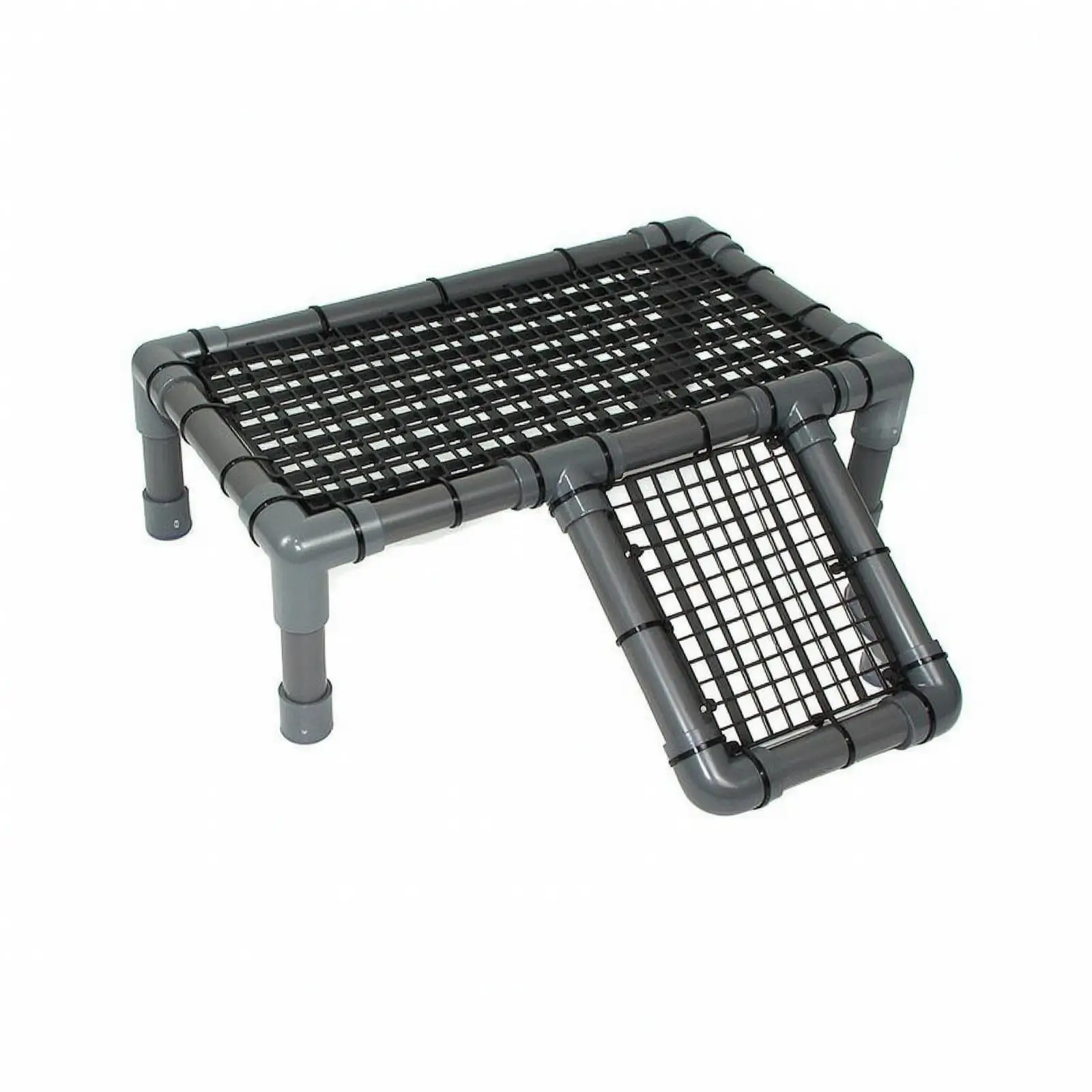 Rampe pour reptiles surélevée avec cadre en acier inoxydable, base d'escalade pour tortues