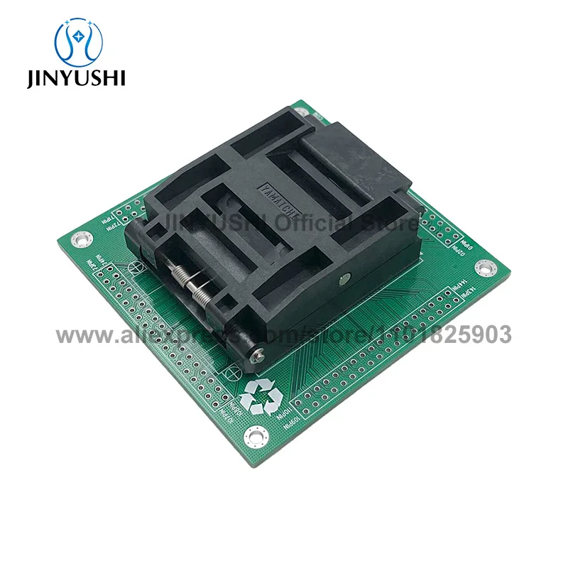 クラムシェル IC51-1444-1354-7 QFP144 ピッチ 0.5 ミリメートル PCB IC 燃焼シートアダプタテストシートテストソケットテストベンチ
