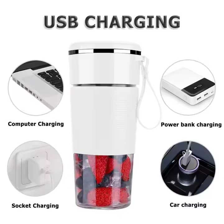 Mini Juicer Portable Blender With 300ml Bpa-free Bottles Mini Juicer