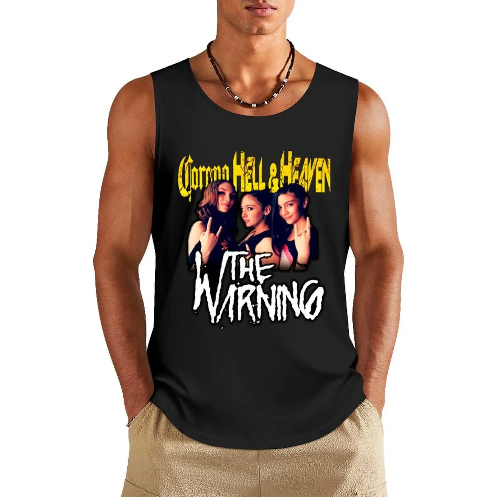 

the warning band is the best Tank Top summer Men's tops Men's tops bodybuilding t shirt
