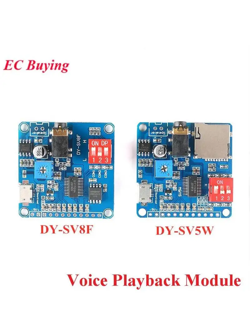 Moduł odtwarzania głosu DY-SV5W DY-SV8F Płytka odtwarzacza muzyki MP3 5W Dekodowanie WAV Format UART Sterowanie portem szeregowym dla Arduino DY-SV17 — zdjęcie produktu 7